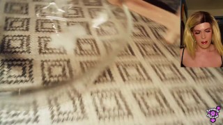 Jessica Bloom Takes Huge Knotted Dildo Anal Orgasm & Cumswallow